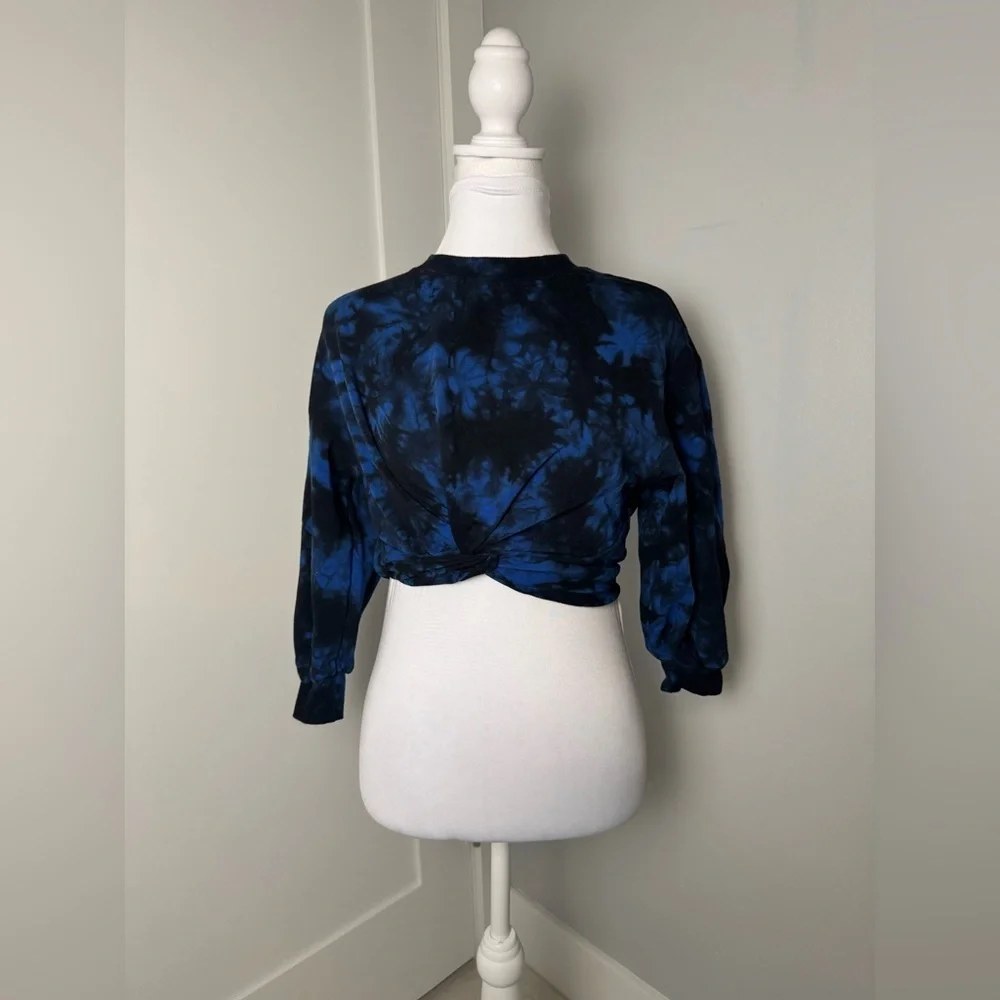 Alice and Olivia Ansley Tie Dyed Cropped Sweater